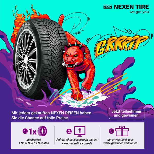 Nexen Reifen kaufen und mit etwas Glück gewinnen